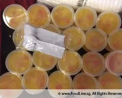 Agar Agar w Fruit Cocktail In Cup | Customer Photo | ECreative Catering Pte Ltd