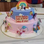 1x Pony Dream Birthday @$162 (Top Layer : Chocolate) (Bottom Layer : Blackforest) (Big Candles : 9) (Small Candles : 5)