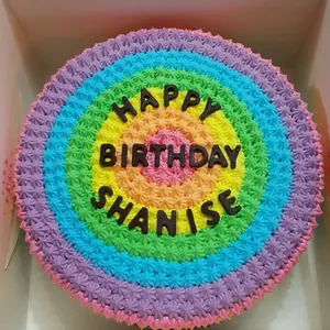 1x Rainbow Cake @$45 (Size: 9 Inches) (Additional Fillings: Chocolate Filling (9 Inch Cake))
