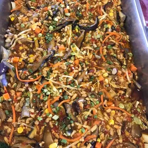 豆瓣炒鸡肉碎茄子 Sauteed Brinjal w/ Minced Chicken (NEW)