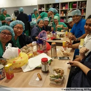 Packed meals are served with Steamed White Rice