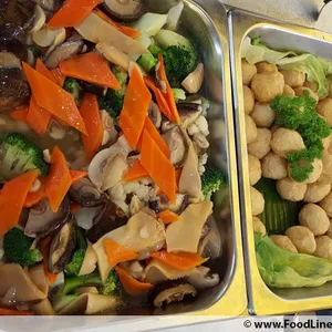 Longevity Bailing Mushroom with Vegetables 百灵菇菜花