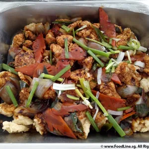 黑椒鱼片 Fried Black Pepper Sliced Fish