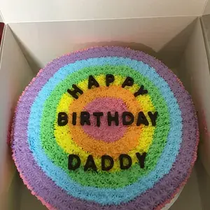 1x Rainbow Cake @$45 (Size: 9 Inches) (Additional Fillings: Chocolate Filling (9 Inch Cake))