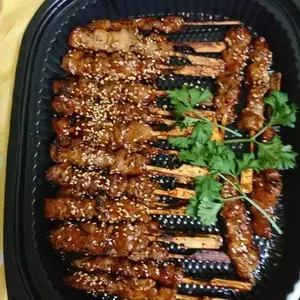 Grilled Yakitori Chicken on Skewer