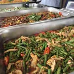 STIR FRIED LONG BEANS WITH THAI CHILLI PASTE