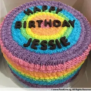 1x Rainbow Cake @$45 (Size: 7 Inches) (Additional Fillings: None)