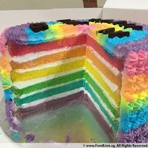 1x Rainbow Cake @$45 (Size: 7 Inches) (Additional Fillings: None)