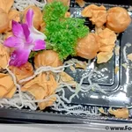 Golden Seafood Pocket with Oriental Dip
