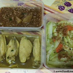 Tingkat - 3 Dishes + 1 soup/ 4 Dishes  (20 days)(Lunch)