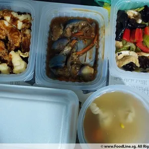 Lunch/Dinner Tingkat (10 Days, 3 Dishes + Soup OR 4 Dishes)
