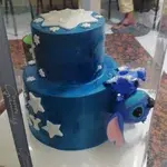Lilo & Stitch Cake (Size: 4" + 6" Double Tier) (Flavour: Cookies & Cream)