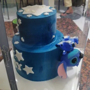 Lilo & Stitch Cake (Size: 4" + 6" Double Tier) (Flavour: Cookies & Cream)