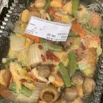 Braised Egg Beancurd and Vegetables in Silky Egg Gravy