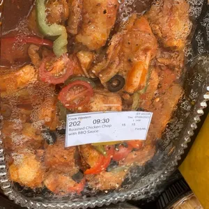 Roasted Chicken Chop with BBQ Sauce