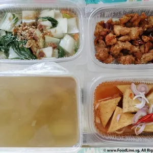 Lunch Tingkat Package (5 Days, 3 Dishes + Soup OR 4 Dishes)