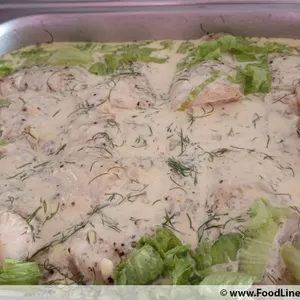 Oven Baked Dory in Lemon Dill Sauce