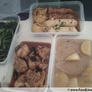 Lunch/Dinner Tingkat (10 Days, 3 Dishes + Soup OR 4 Dishes)
