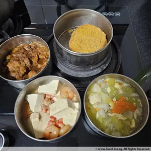 Dinner Tingkat (20 Days, 3 Dishes + Soup OR 4 Dishes)