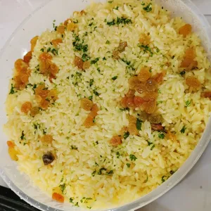 Butter Garlic Rice with Raisins