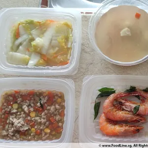 Lunch Tingkat (20 Day, 3 Dishes + Soup OR 4 Dishes)