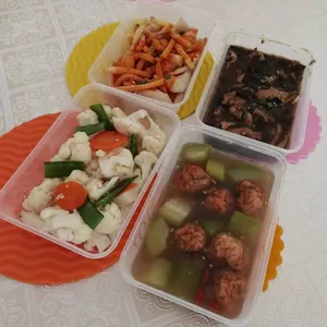 Tingkat - 3 Dishes + 1 soup/ 4 Dishes  (20 days)(Lunch)
