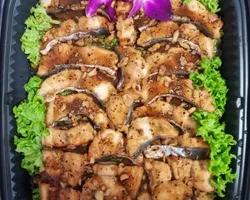 Baked Catch of the day with Black Pepper Sauce and Sprinkled with Crispy Garlic | Customer Photo | Chang Cheng Catering