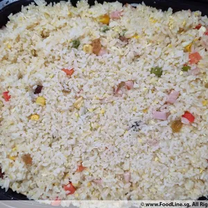 Festive Christmas Butter Rice with Baked Honey Ham