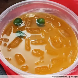 Chilled Ai Yu Jelly With Tangerine and Peaches（蜜桃橙爱玉冰）