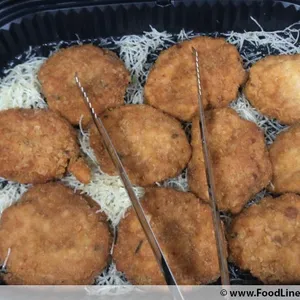 Seafood Cake with Mango Mayo 黄金海鲜饼配清爽芒果美乃滋酱