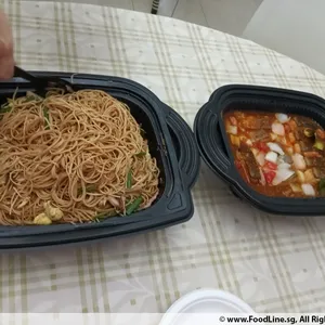 Longevity Noodle With Shredded Duck And Golden Needle Mushroom 金针菇鸭丝长寿面
