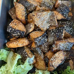 Baked Salmon with Teriyaki sauce