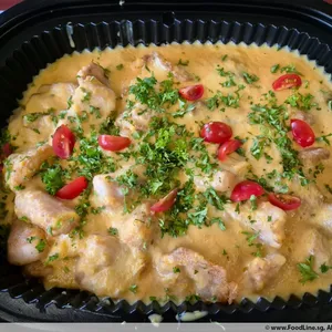Grilled Fish with Pumpkin Cream Sauce