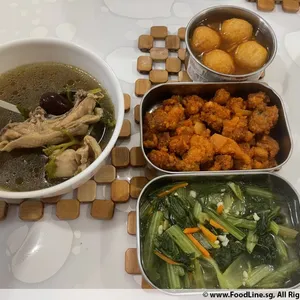 Jessie Catering Tingkat Meal - 3 dishes + 1 soup/ 4 dishes (5 days)