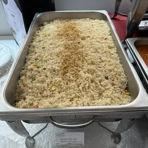 Signature Wok-Fried Egg Rice with Silver Fish