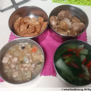Dinner Tingkat (20 Days, 3 Dishes + Soup OR 4 Dishes)
