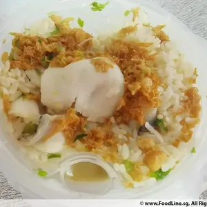 鲜鱼酸辣汤泡饭 	Sliced Fish Spicy Soup Pao Fan