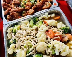 Broccoli & Cauliflower w/ Mushroom & Oyster Sauce | Customer Photo | Liang Food Caterer