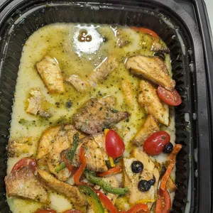 Roasted Tilapia Fillet with Pesto Cream Sauce