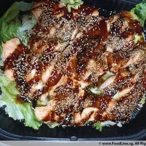 Baked Salmon w Teriyaki Sauce