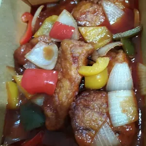 Fried Garoupa Steak with Sweet & Sour Sauce