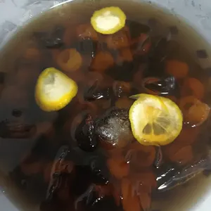 Honey Lemon GrassJelly w Longan 蜂蜜柠檬仙草龙眼