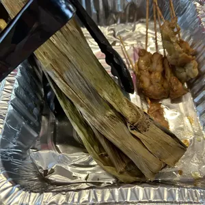 Platter <br>chicken satay & homemade otah