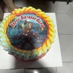 Ironman (Size: 7 Inch) (Flavour: Chocolate) (Big Candles: 1) (Small Candles: 1) (Message on Cake (Short & Sweet): Yes (do write the message in the ordering form, under comments box)) (Message on Complimentary Gift Card: Yes (do write the message in the ordering form, under comments box))
