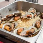 New Zealand Half Shelled Mussels with Pineapple Salsa