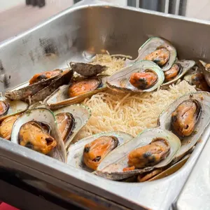 New Zealand Half Shelled Mussels with Pineapple Salsa