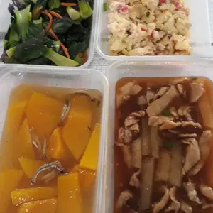 Tingkat - 3 Dishes + 1 soup/ 4 Dishes  (20 days)(Lunch)
