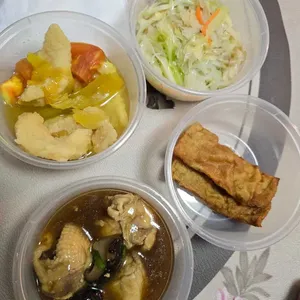 Trial Tingkat - 3 Dishes + 1 soup/ 4 Dishes (5 days)(Dinner)