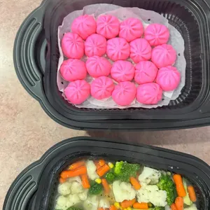 Steamed Mini Red Bean Pau