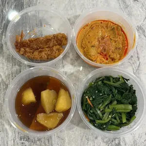 Tingkat - 3 Dishes + 1 soup/ 4 Dishes  (20 days)(Lunch)